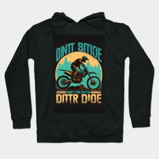 dirt bike rider w/ green and yellow Hoodie